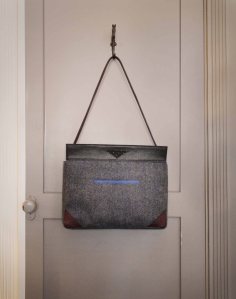 Tweed & Leather Shoulder Bag